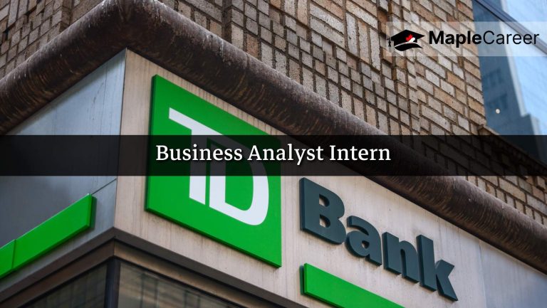 TD Bank is hiring Business Analyst Intern